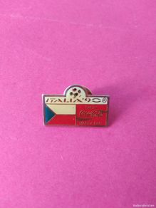 Coleccionismo deportivo: PIN MUNDIAL ITALIA 90 COPA DEL MUNDO 1990 COCA COLA BANDERA SELECCION DE CHECOSLOVAQUIA